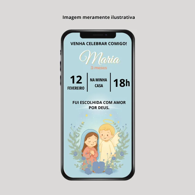 Mockup Convite - MARIA