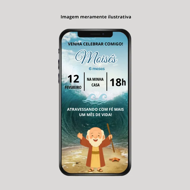 Mockup Convite - MOISÉS