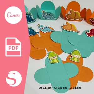 Forminha Personalizada Dino Baby