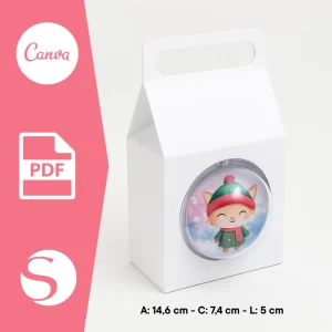 Sacola para bolinha acrílica de 7cm