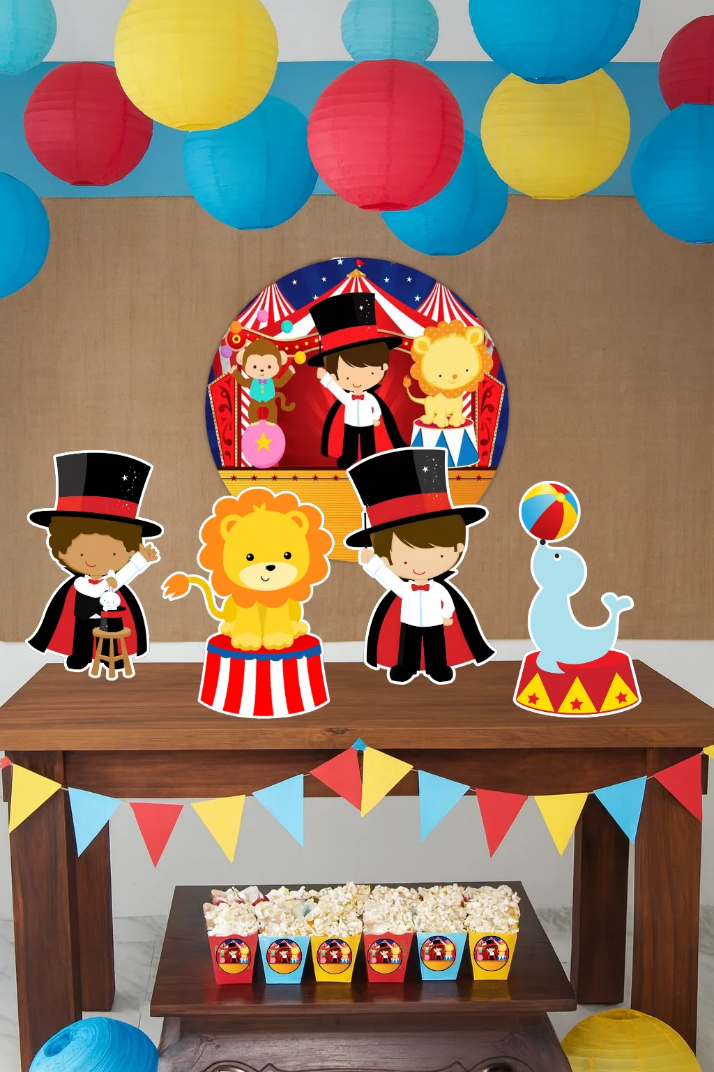 Decoração Display de Mesa Circo
