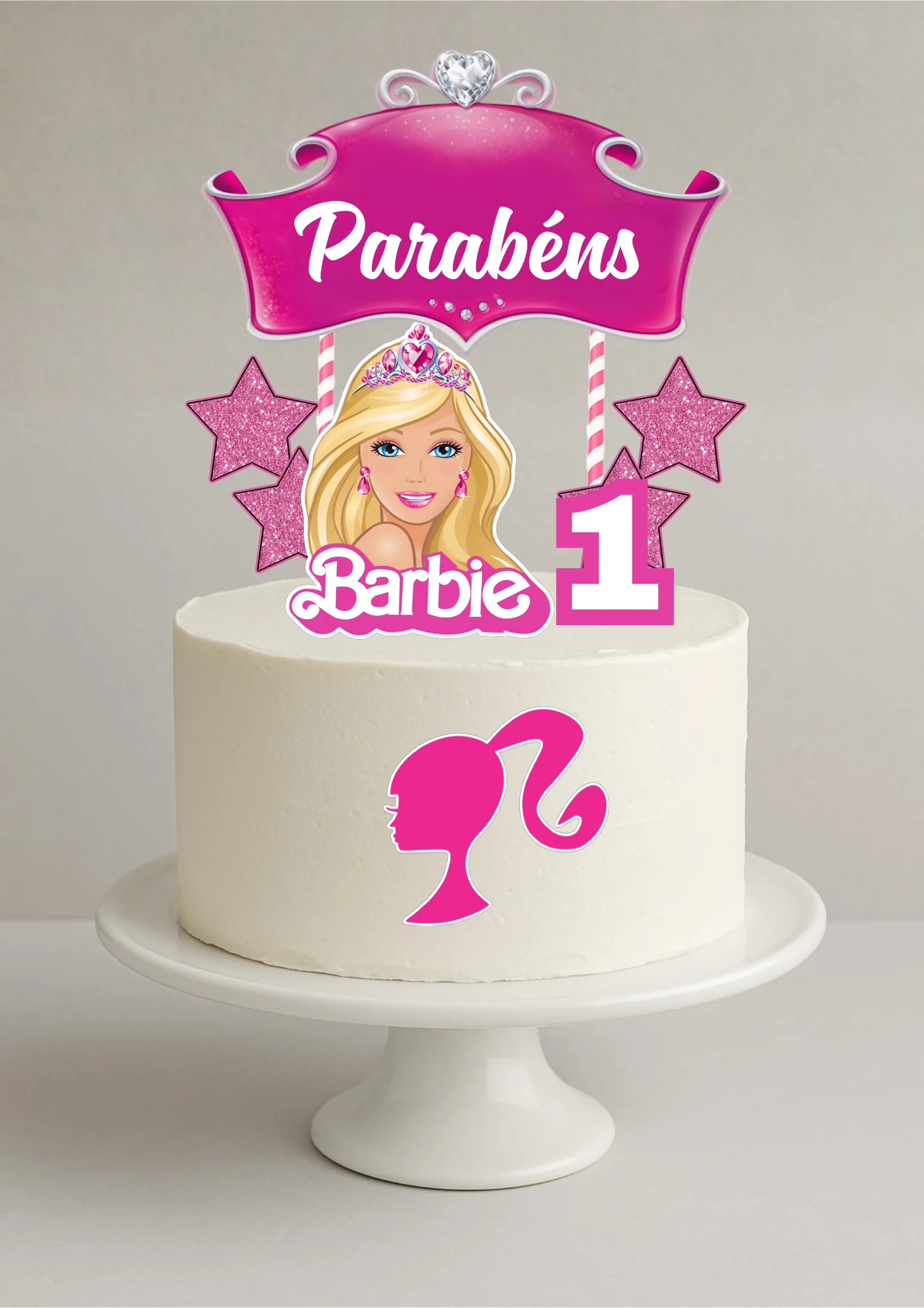 Topo de bolo - Barbie