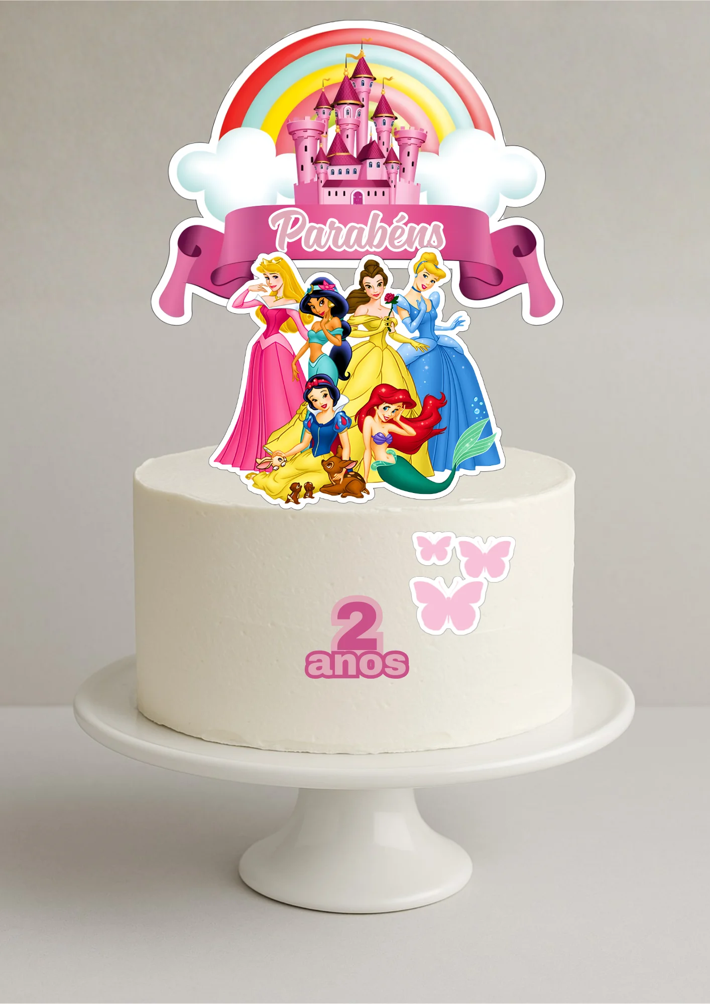 Topo de bolo - Princesas